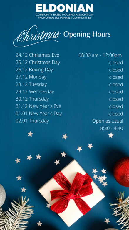 Blue Christmas Opening Hours Instagram Story